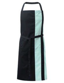 Alexandra contrast bib apron with pocket