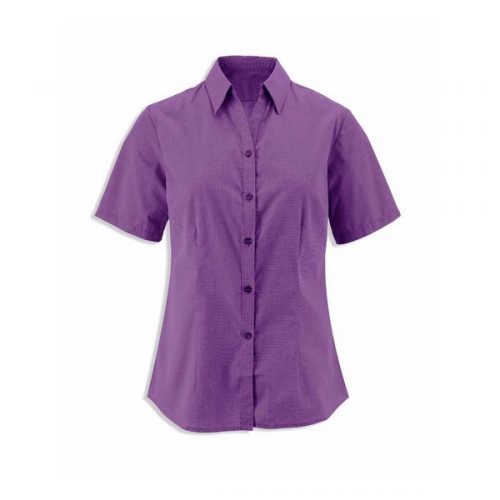 Alexandra women's woven colour short sleeved shirt